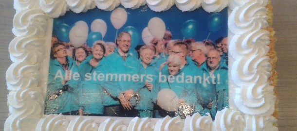 20140320 Feesttaart verkiezingsuitslag